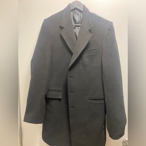 High Quality Men Overcoat Black (LARG)